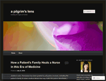 Tablet Screenshot of pilgrimslens.wordpress.com