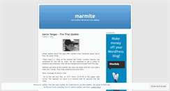 Desktop Screenshot of marmiteblog.wordpress.com