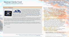 Desktop Screenshot of neumanfamilyfund.wordpress.com