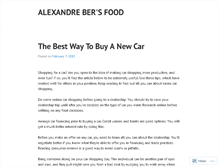 Tablet Screenshot of alexandrebertoronto.wordpress.com