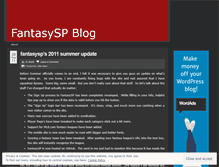 Tablet Screenshot of fantasysp.wordpress.com