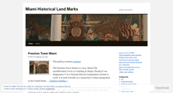 Desktop Screenshot of miamihistoricallandmarks.wordpress.com