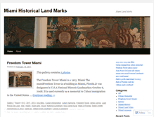 Tablet Screenshot of miamihistoricallandmarks.wordpress.com