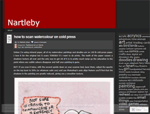 Tablet Screenshot of nartleby.wordpress.com