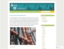 Tablet Screenshot of annehornung.wordpress.com
