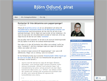 Tablet Screenshot of bjornodlund.wordpress.com