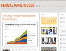 Tablet Screenshot of ferizalramli.wordpress.com