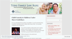 Desktop Screenshot of familylawtx.wordpress.com