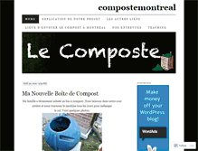 Tablet Screenshot of compostemontreal.wordpress.com