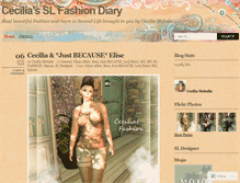 Tablet Screenshot of ceciliasfashion.wordpress.com