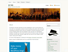 Tablet Screenshot of bubigband.wordpress.com