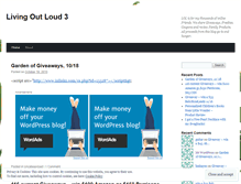 Tablet Screenshot of livingoutloud3.wordpress.com