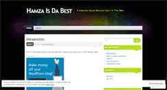 Desktop Screenshot of hamzaisdabest.wordpress.com