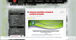 Desktop Screenshot of escritoresenyucatan.wordpress.com