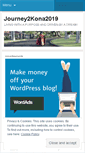 Mobile Screenshot of journey2kona2019.wordpress.com
