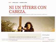 Tablet Screenshot of niuntitereconcabeza.wordpress.com