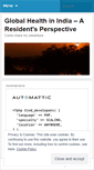 Mobile Screenshot of globalhealthindia.wordpress.com