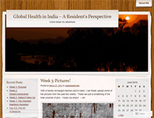 Tablet Screenshot of globalhealthindia.wordpress.com