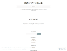 Tablet Screenshot of innovatobase.wordpress.com