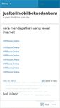 Mobile Screenshot of jualbelimobilbekasdanbaru.wordpress.com