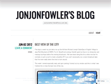 Tablet Screenshot of jonjonfowler.wordpress.com