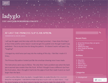 Tablet Screenshot of ladyglo.wordpress.com