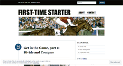 Desktop Screenshot of firsttimestarter.wordpress.com