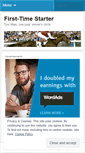Mobile Screenshot of firsttimestarter.wordpress.com
