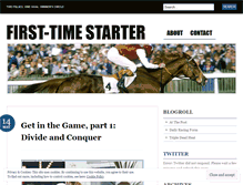 Tablet Screenshot of firsttimestarter.wordpress.com