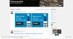 Desktop Screenshot of odwanpodidi.wordpress.com