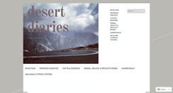 Desktop Screenshot of desertdiaries.wordpress.com