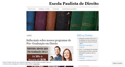 Desktop Screenshot of epdireito.wordpress.com