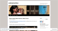 Desktop Screenshot of endmalnutrition.wordpress.com