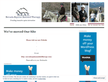 Tablet Screenshot of nvhorsetherapy.wordpress.com