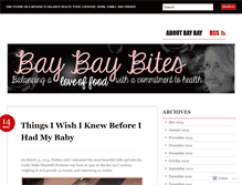 Tablet Screenshot of baybaybites.wordpress.com