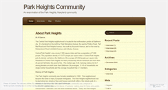 Desktop Screenshot of parkheightscommunity.wordpress.com