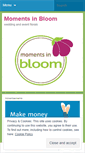 Mobile Screenshot of momentsinbloom.wordpress.com