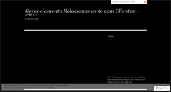 Desktop Screenshot of gerenciandoclientes.wordpress.com