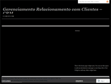 Tablet Screenshot of gerenciandoclientes.wordpress.com