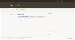 Desktop Screenshot of igorpetenka.wordpress.com