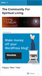 Mobile Screenshot of communityforspiritualliving.wordpress.com