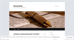 Desktop Screenshot of letraentinta.wordpress.com