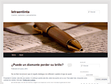Tablet Screenshot of letraentinta.wordpress.com