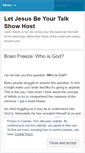 Mobile Screenshot of letjesusbeyourtalkshowhost.wordpress.com