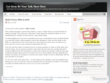 Tablet Screenshot of letjesusbeyourtalkshowhost.wordpress.com