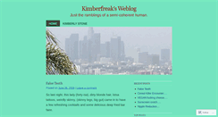 Desktop Screenshot of kimberfreak.wordpress.com