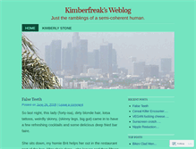 Tablet Screenshot of kimberfreak.wordpress.com