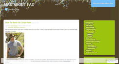 Desktop Screenshot of madaboutfad.wordpress.com