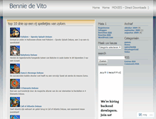 Tablet Screenshot of benniedevito.wordpress.com