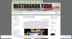 Desktop Screenshot of misturandotudodeumavez.wordpress.com